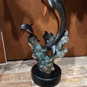 Dolphin statue